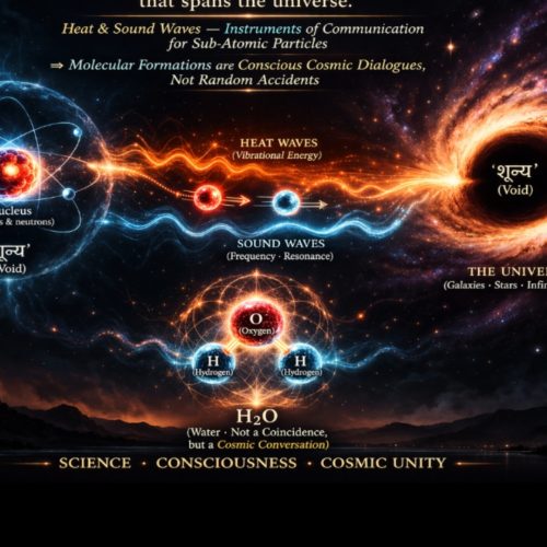 ब्रह्मांडीय दूरी का भ्रम और शून्य का महा-संवाद